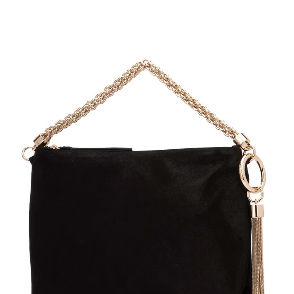 Jimmy Choo Black and Gold Shoulder Bag